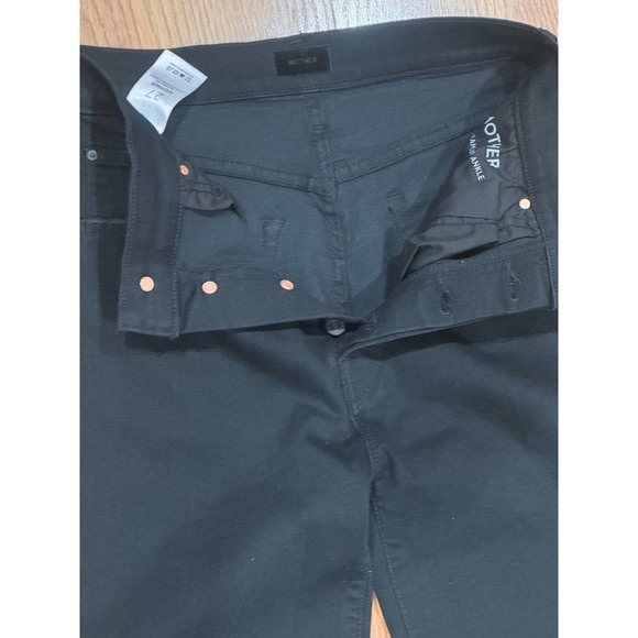 MOTHER Black The Rambler High Waist Ankle Straight Leg Jeans size 27 - Picture 6 of 7